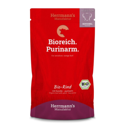 HERRMANNS-Selection-Sensitive-Dog-Bio-Rind-Purinarm-bio-wolowina-niski-poziom-puryn-150g_[4001]_1200